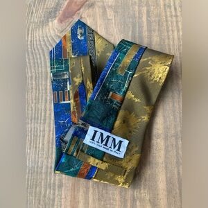 90's Retro Artsy Indie Silk Tie - Multicolor Abstract & Unique